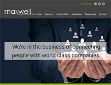 Tablet Screenshot of maxwellsolutionshr.com